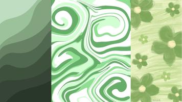 Green Wallpaper syot layar 1