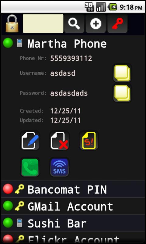 Password personal. Toolbox Pro.
