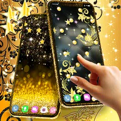 download Black gold live wallpaper APK