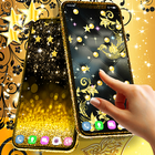 Black gold live wallpaper آئیکن