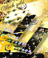 Black gold live wallpaper imagem de tela 1