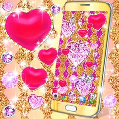 Descargar APK de Golden diamond heart wallpaper