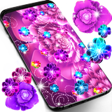Icona Glowing flowers live wallpaper