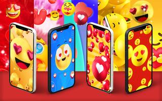 Emoji love live wallpaper постер