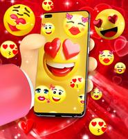 Emoji love live wallpaper ภาพหน้าจอ 1