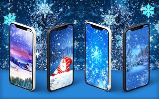 Snowflakes live wallpaper 포스터