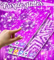 Purple glitter live wallpaper پوسٹر