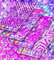 Purple glitter live wallpaper скриншот 2