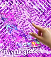 Purple glitter live wallpaper скриншот 3