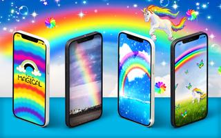 Rainbow live wallpaper پوسٹر