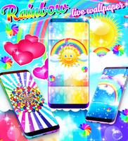 Rainbow live wallpaper captura de pantalla 2