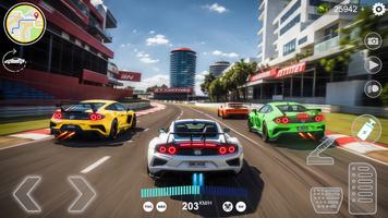 Jeux de courses automobiles 3D Affiche