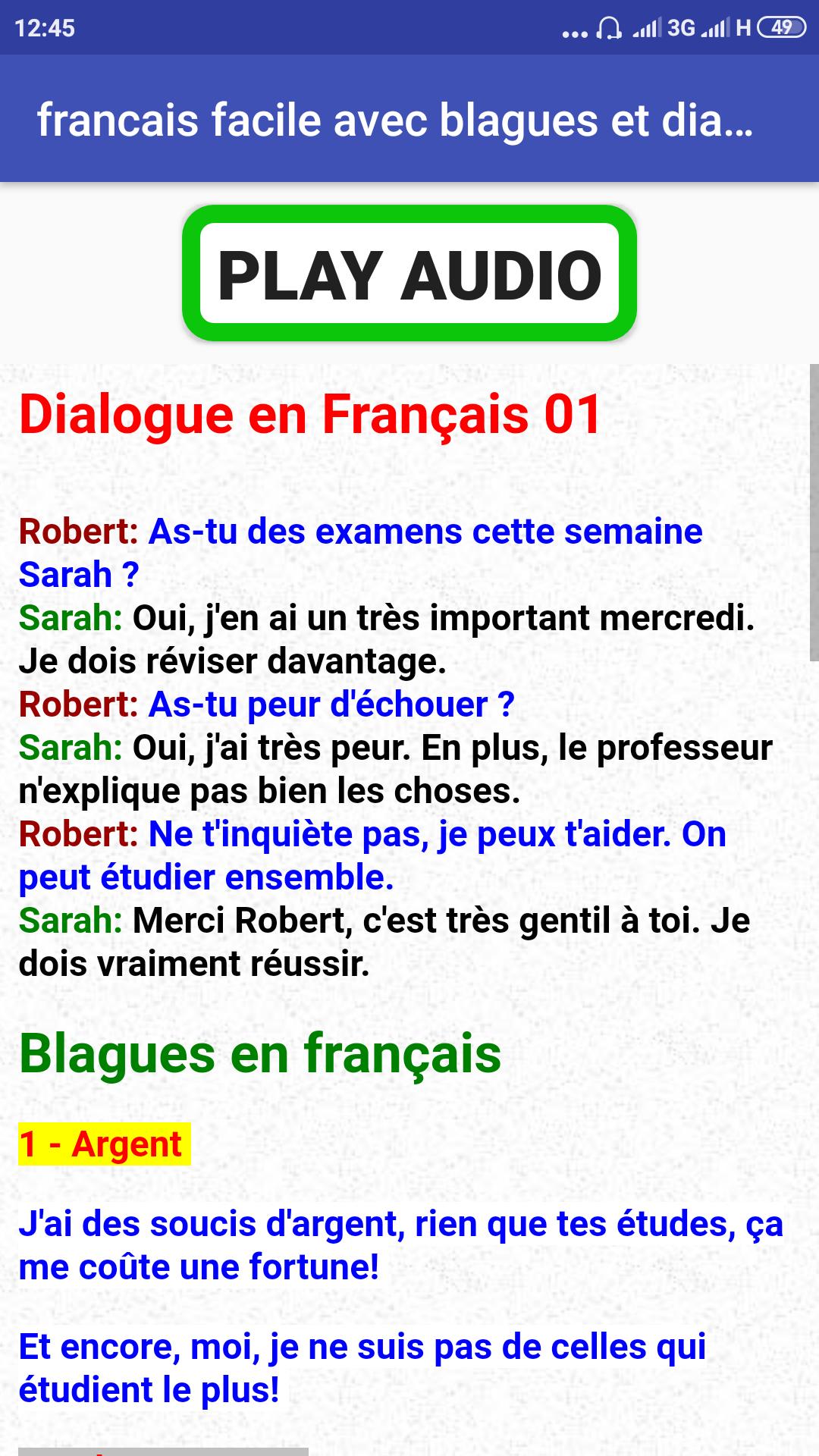 Téléchargement gratuit Images Dialogues En Francais Avec Vocabulaires For Android Apk Download dernière par