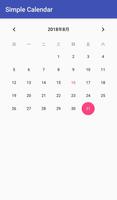 Simple Calendar capture d'écran 1