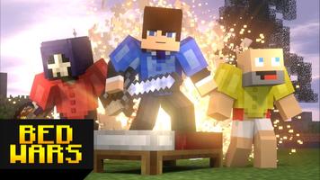 Bedwars map for minecraft Plakat