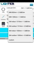 Fiber Optics Loss Calculator screenshot 2