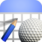 Mini Golf Scorecard Zeichen