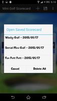 Mini Golf Scorecard imagem de tela 3