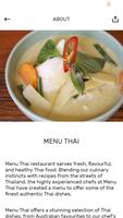 Menu Thai capture d'écran 2