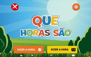 ICT-AAC Que horas são Cartaz