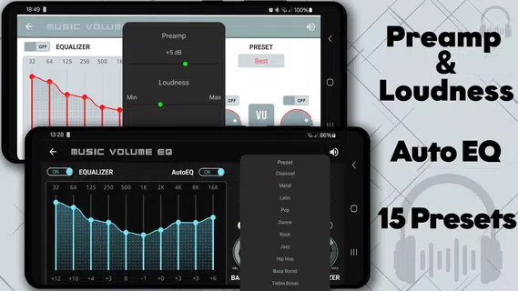 Musiklautstärke EQ + Equalizer