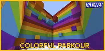 Colorful parkour for minecraft
