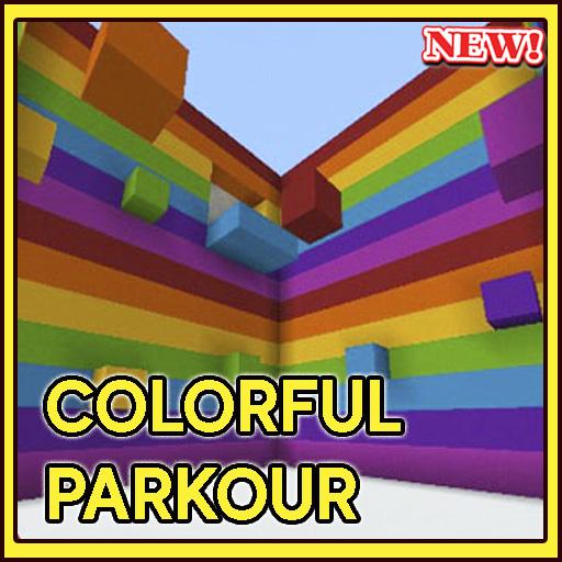 Colorful parkour for minecraft