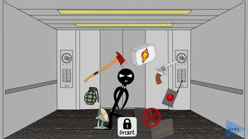 Poster Stickman Escape Lift 2