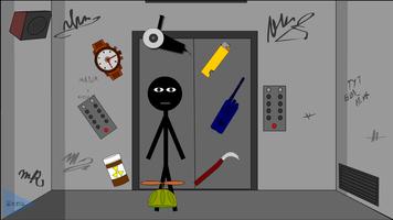 Stickman Escape Lift Poster