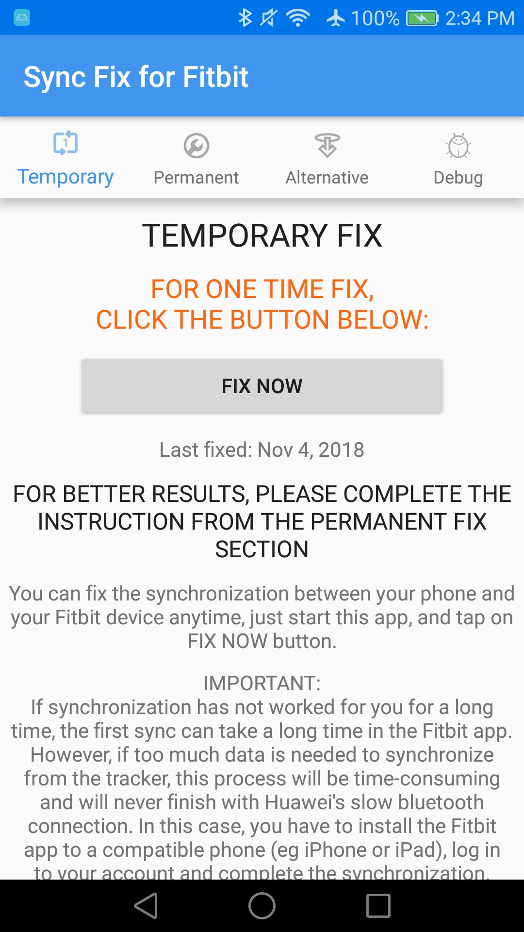 Sync Fix for Fitbit für Android - APK herunterladen