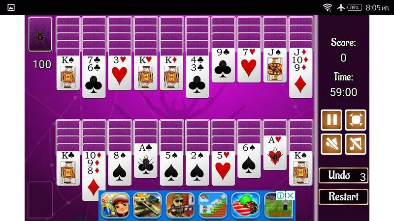 Huge Spider Solitaire 