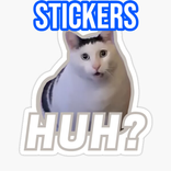 Huh cat Sticker