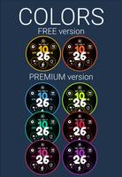 Color Watch Face (by HuskyDEV) โปสเตอร์