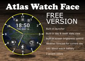 Atlas Watch Face captura de pantalla 1