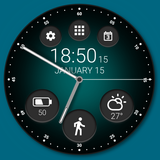 Black Classic Watch Face أيقونة