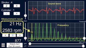 Engine Sound Analyzer:RPM Calc скриншот 2