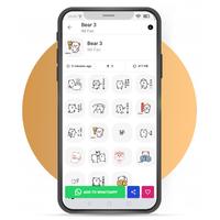 Bear sticker for whatsApp capture d'écran 2