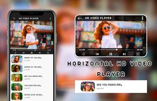 Horizontal HD Video Player اسکرین شاٹ 3