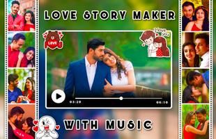 Love Story Maker With Music capture d'écran 2