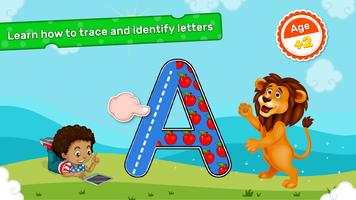 Kids Alphabets Numbers Tracing Poster