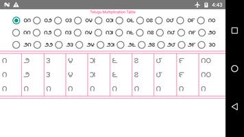 Telugu Multiplication Table imagem de tela 2