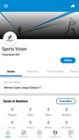 Sports Vision Cricket Score Affiche