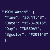 1 Schermata JSON Watch Face