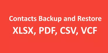 Contacts Backup and Restore