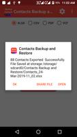 Contacts Backup and Restore اسکرین شاٹ 2