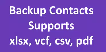 Contacts To VCF XLSX PDF CSV