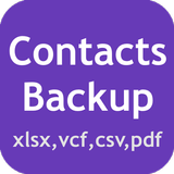 Contacts To VCF XLSX PDF CSV icône