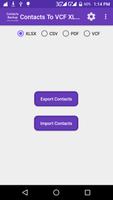 Contacts To VCF XLSX PDF CSV poster