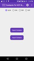 پوستر Contacts To VCF XLSX PDF CSV