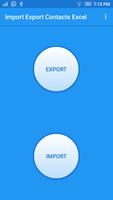 Import Export Contacts Excel poster